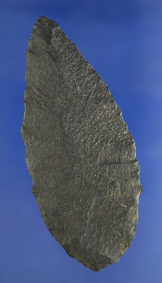 3 3/16" Basalt Knife with excellent flaking found near the Columbia River, Kennewick WA