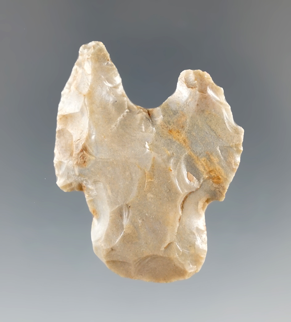 1 3/4" Dual Tip Shaft Scraper found in Southern Ohio along the banks of the Ohio River. COA.