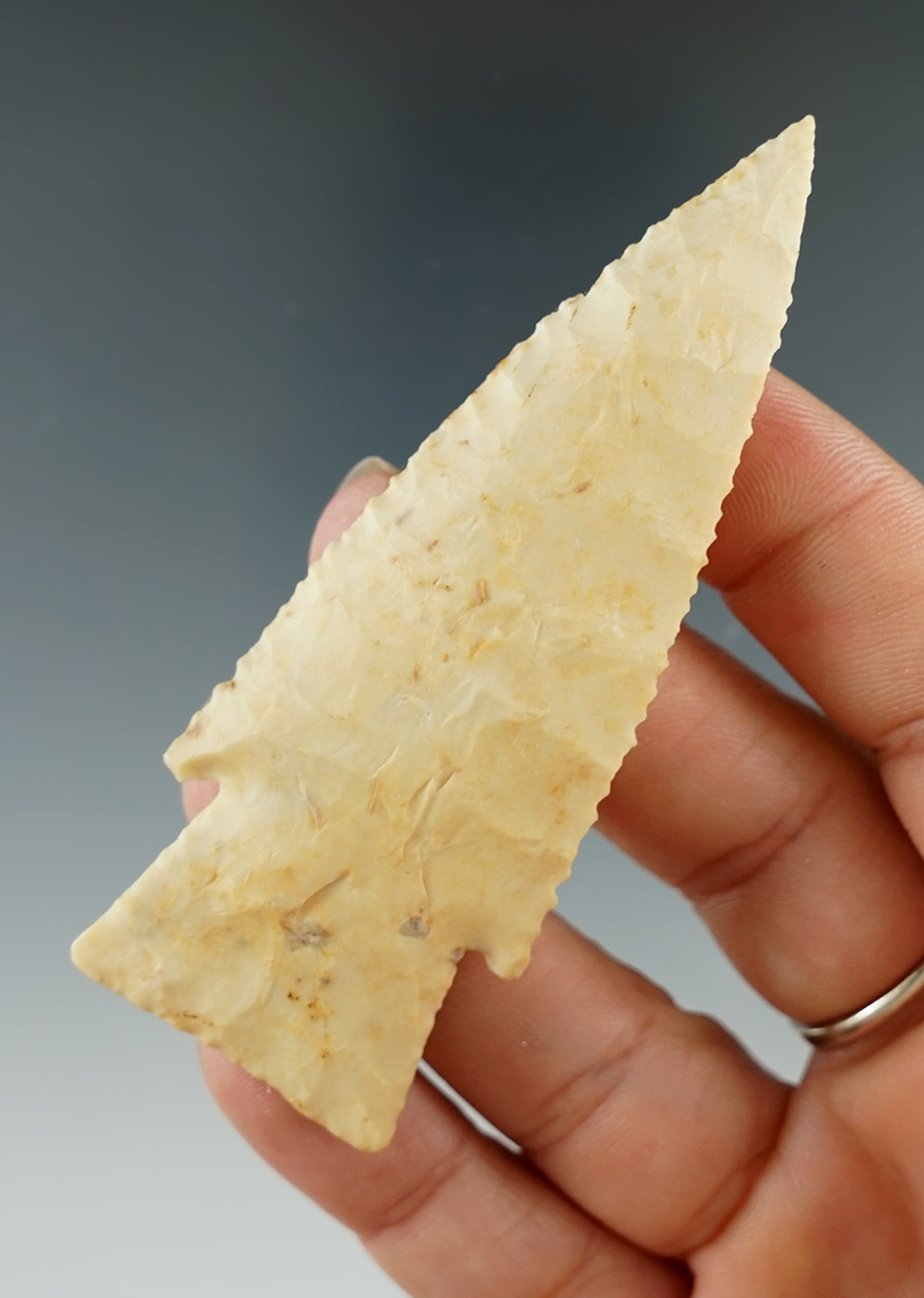 3 1/4" Hardin made from Crowley's Ridge, found in Jackson Co., Arkansas. Motley COA.