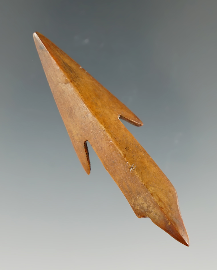 2 3/4" Barbed and Socketed Harpoon Tip found in Alaska. Comes with a Stermer COA.