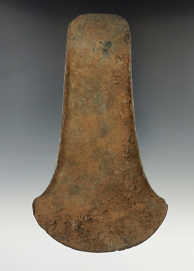 5 3/4" Pre-Columbian "Axe Money" made from Copper, Central Highlands of Mexico.