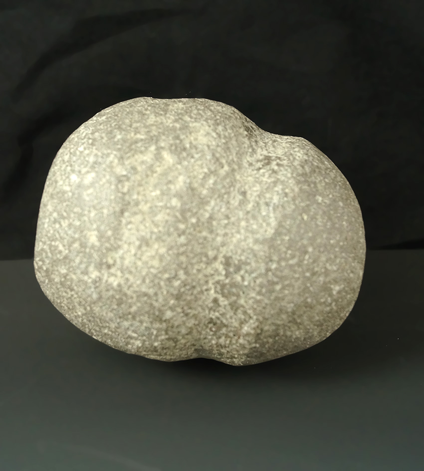 3 3/4" nicely grooved Hammerstone found in Licking Co., Ohio.