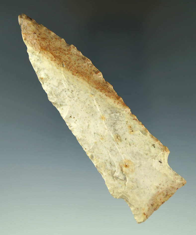 4 7/16" Etley made from nice multicolored Flint found in Wisconsin.