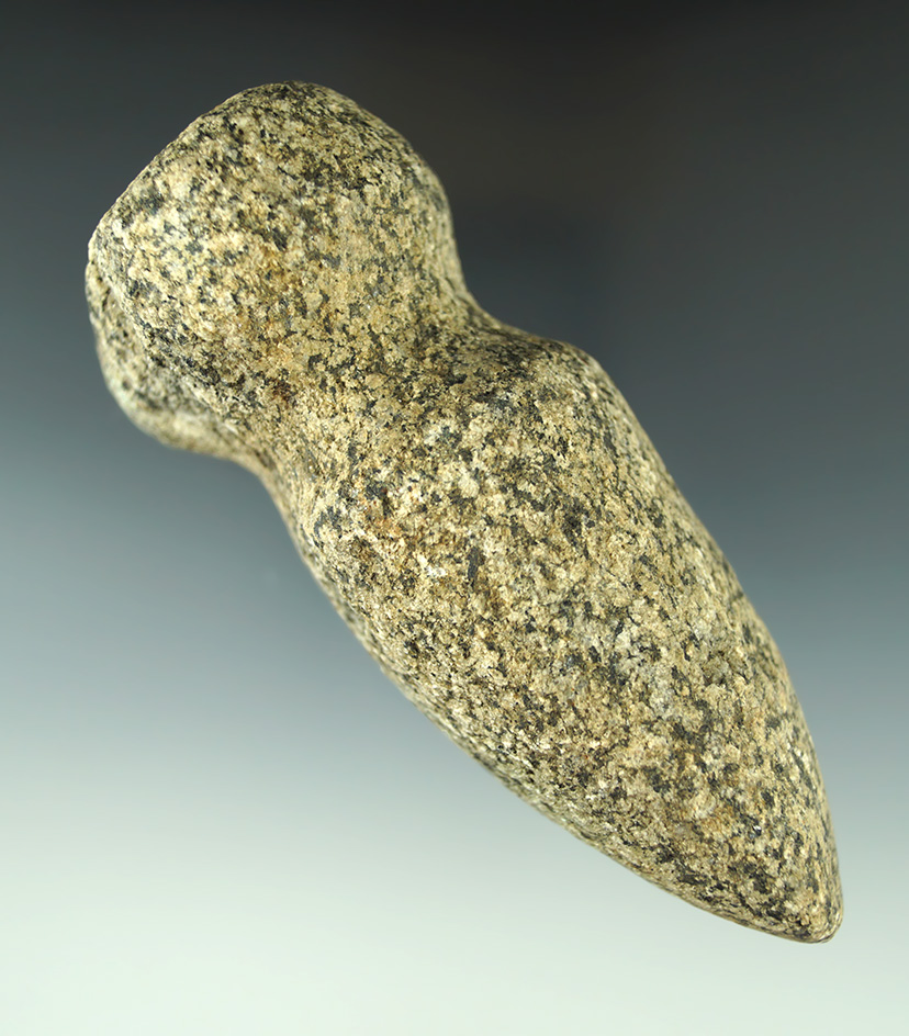 4 7/8" long 3/4 grooved Axe found in Michigan. A few ancient dings to the poll end from use.