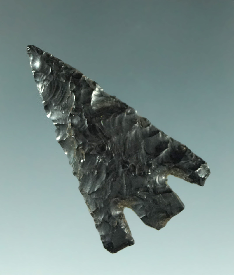 Hells Canyon Basal Notch made from obsidian found in Pinal Co., Arizona.