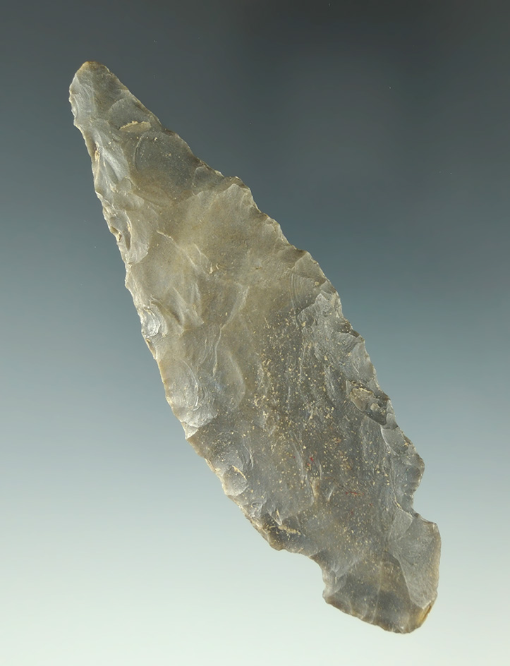 3 11/16" Turkeytail Adena made from high-quality hornstone found in Michigan. Ex.  Wagle