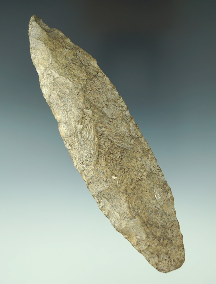 Large! 5 7/16" early Adena made from Bayport chert found in southern Michigan.