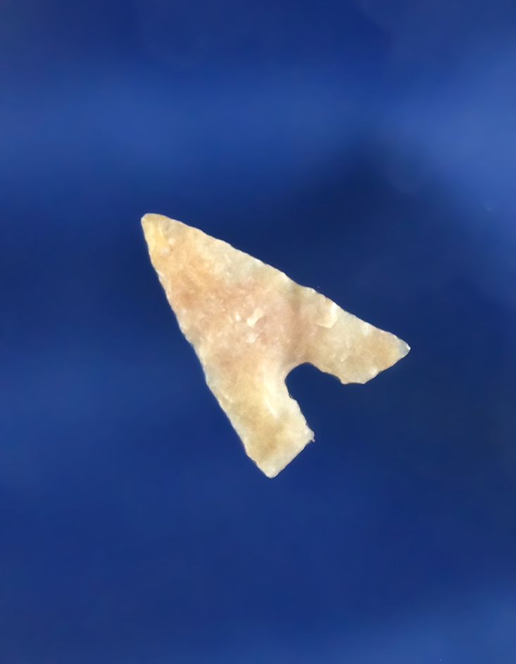 5/8" Garza point found in Texas. Ex. Charles Shewey collection, deaccessioned By Museum
