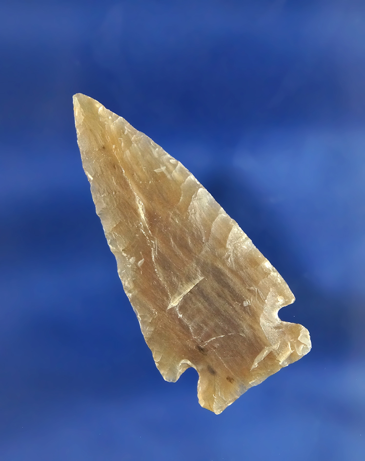 1 13/16" Texas Cornernotch made from beautiful nicely patinated heavily translucent material.