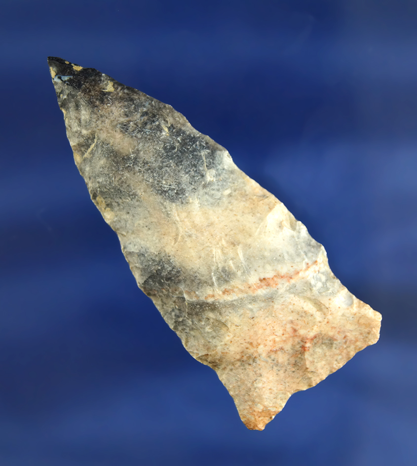 2 3/4" Rice Side Notch made from attractive material found in Randolph Co., Missouri.
