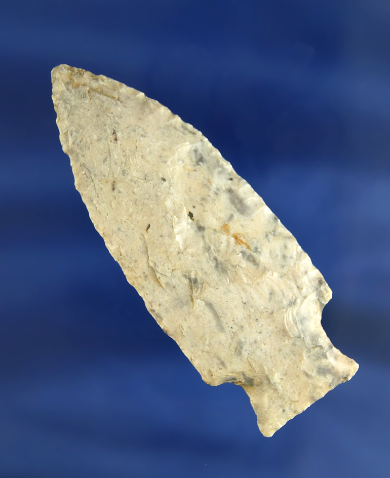 Well flaked and nicely patinated 3" Etley found in Missouri.