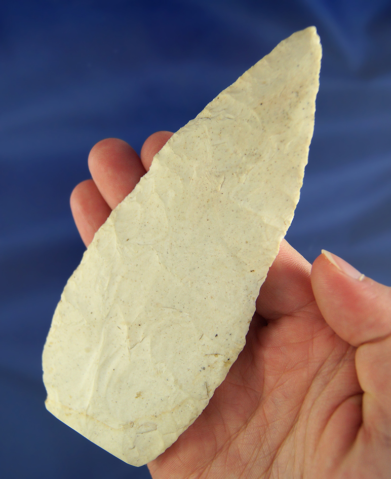 Large 5 1/8" Burlington Blade found in St. Charles Co., Missouri with a fractured basal area.