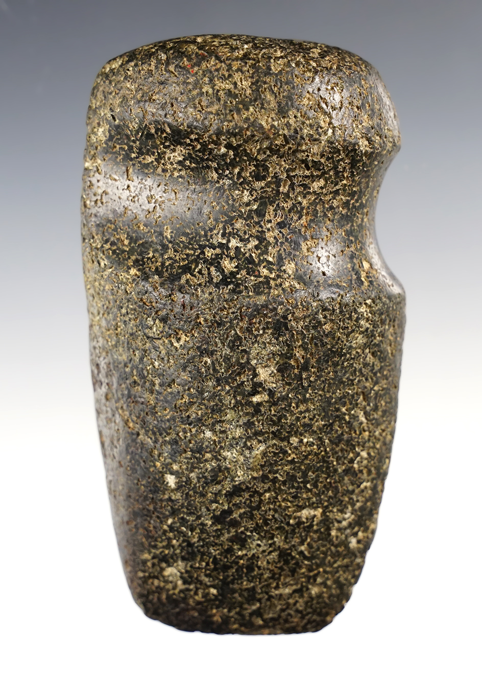 4 1/2" Long 3/4 Grooved Axe made from Hardstone. Found in Ohio. 