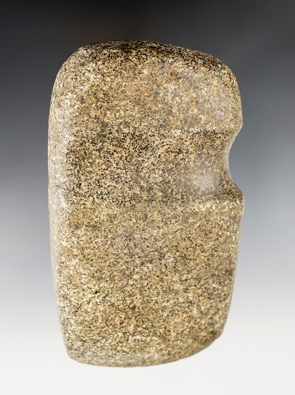 Well made 6" long 3/4 Grooved Axe made from Hardstone. Found in Iowa. 