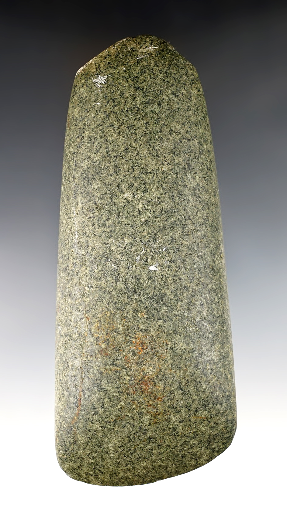 6 1/16" Hardstone Celt found in Franklin Co., Ohio. Ex. Copeland, George Armann. Bennett COA. 