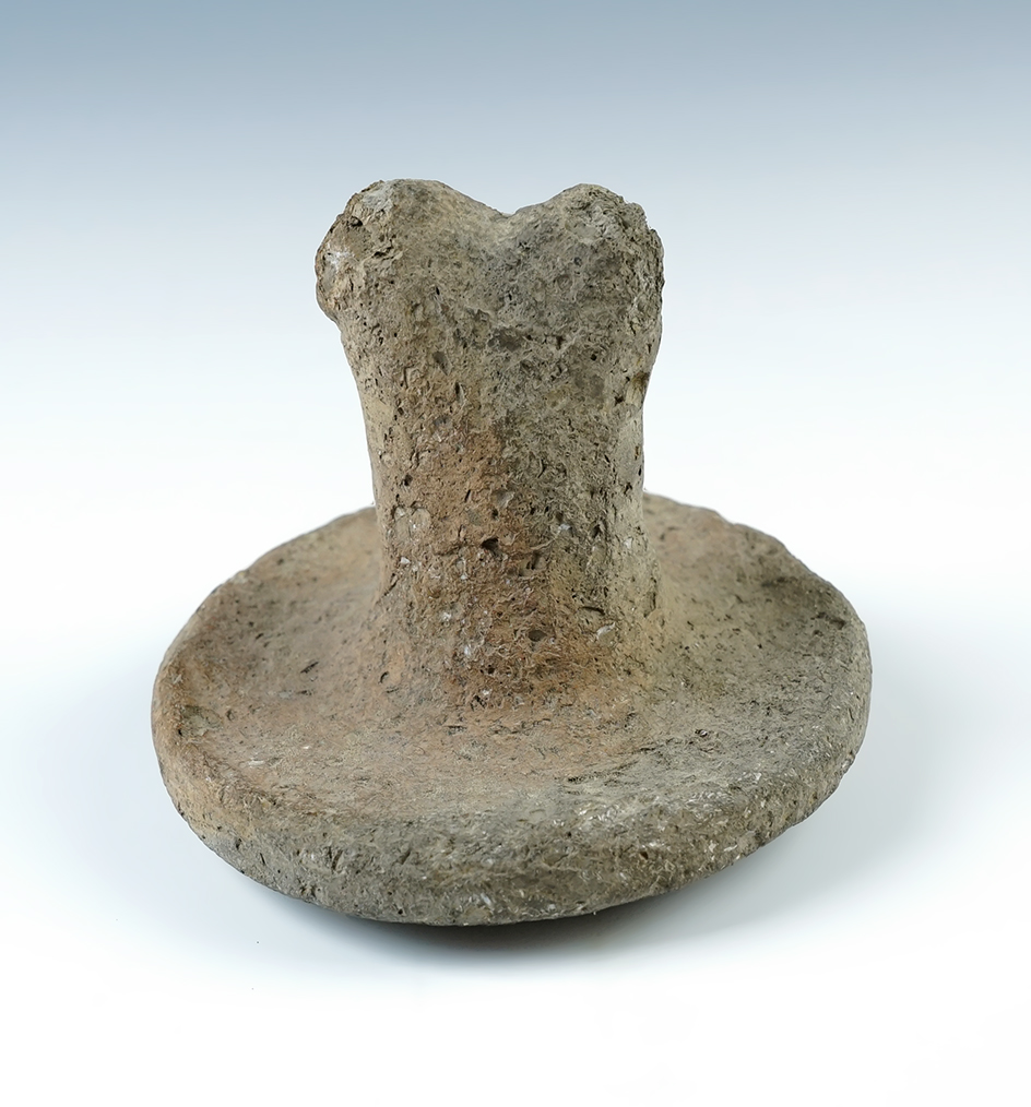 4" wide x 3" tall Pottery Trowel. Recovered in Mesoamerica.