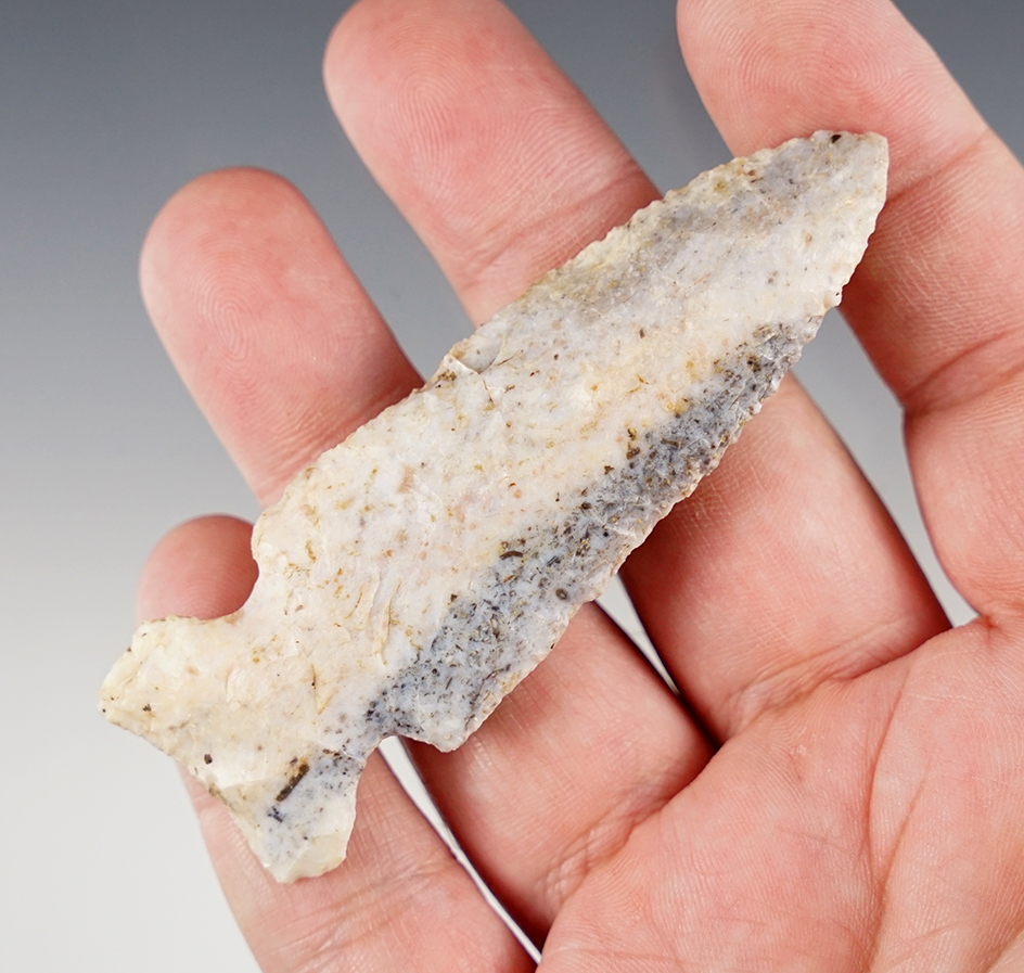 Beautifully colored 3 1/4" Hemphill  found January 12, 1970 in Schuyler Co., Illinois. 