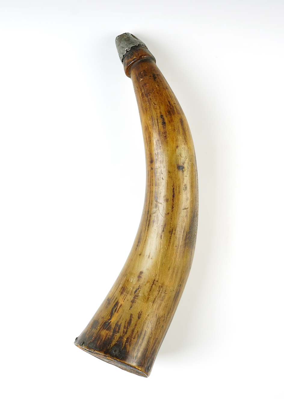 12 1/4" Powder Horn with lead nozzle. 