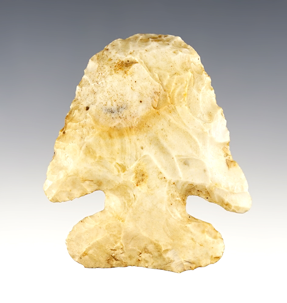 2 7/16" Thebes Hafted Scraper found in Indiana.