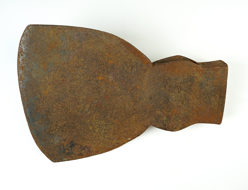 Very large 11 1/4" x 8" Mast Axe with a nice bit. Eye is partially sprung, good overall condition. 
