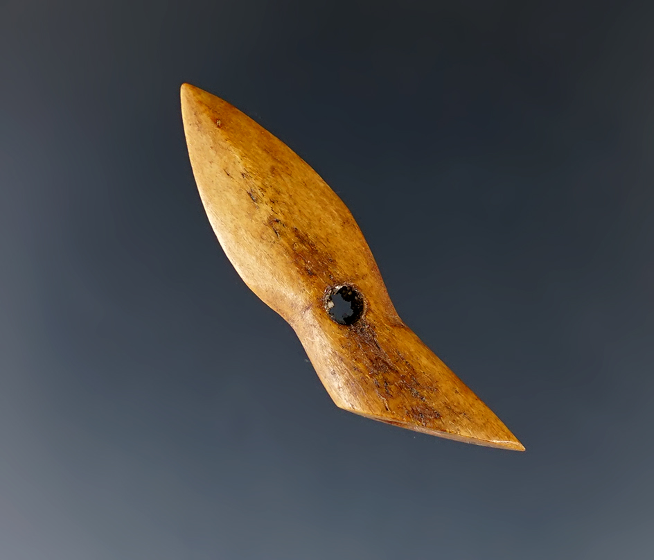 Rare! 1 7/16" miniature Inuit harpoon tip found in Alaska.