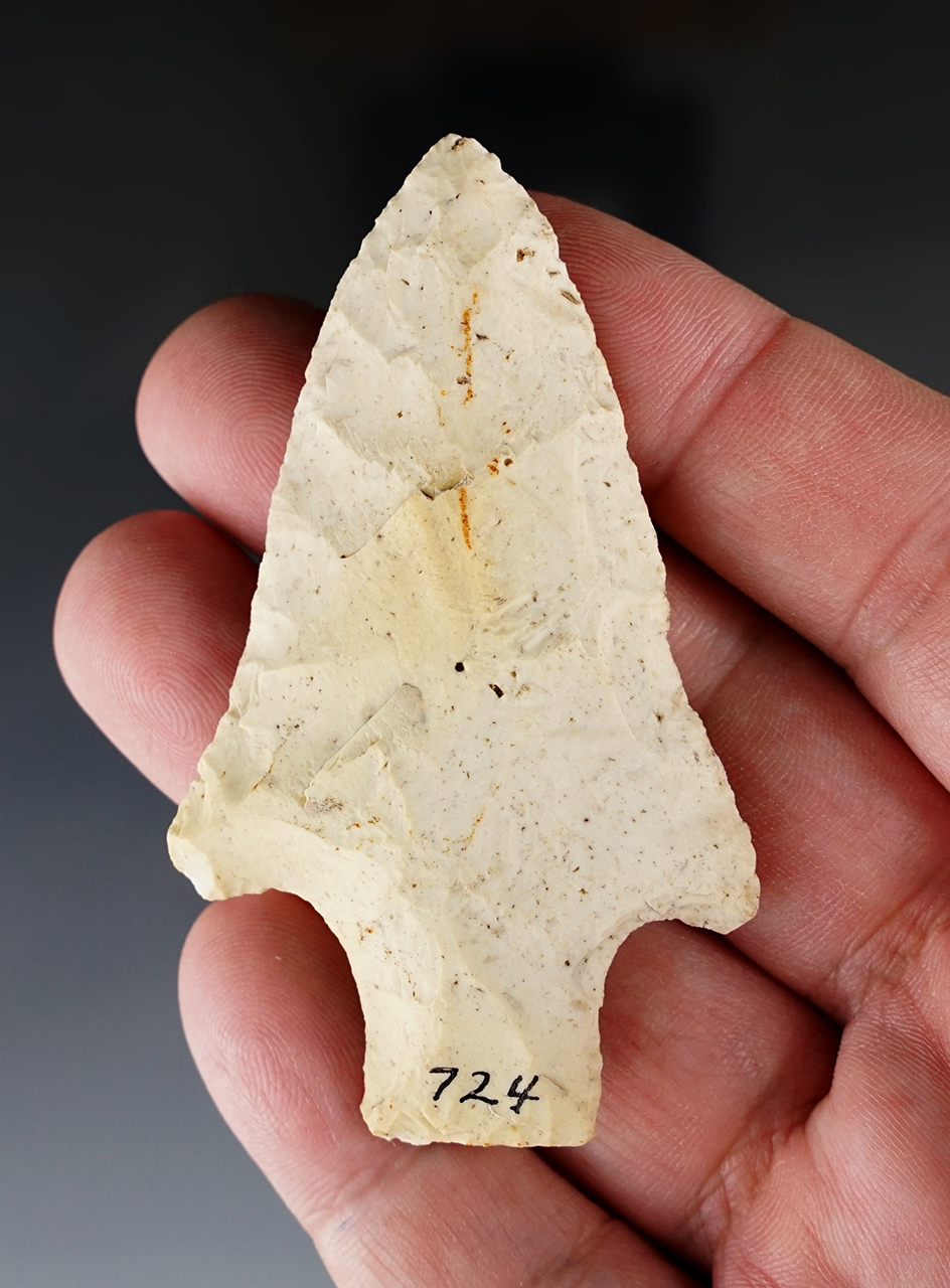 2 7/8" stemmed knife found at the south side of Lake Newnan, Alachua County Florida.