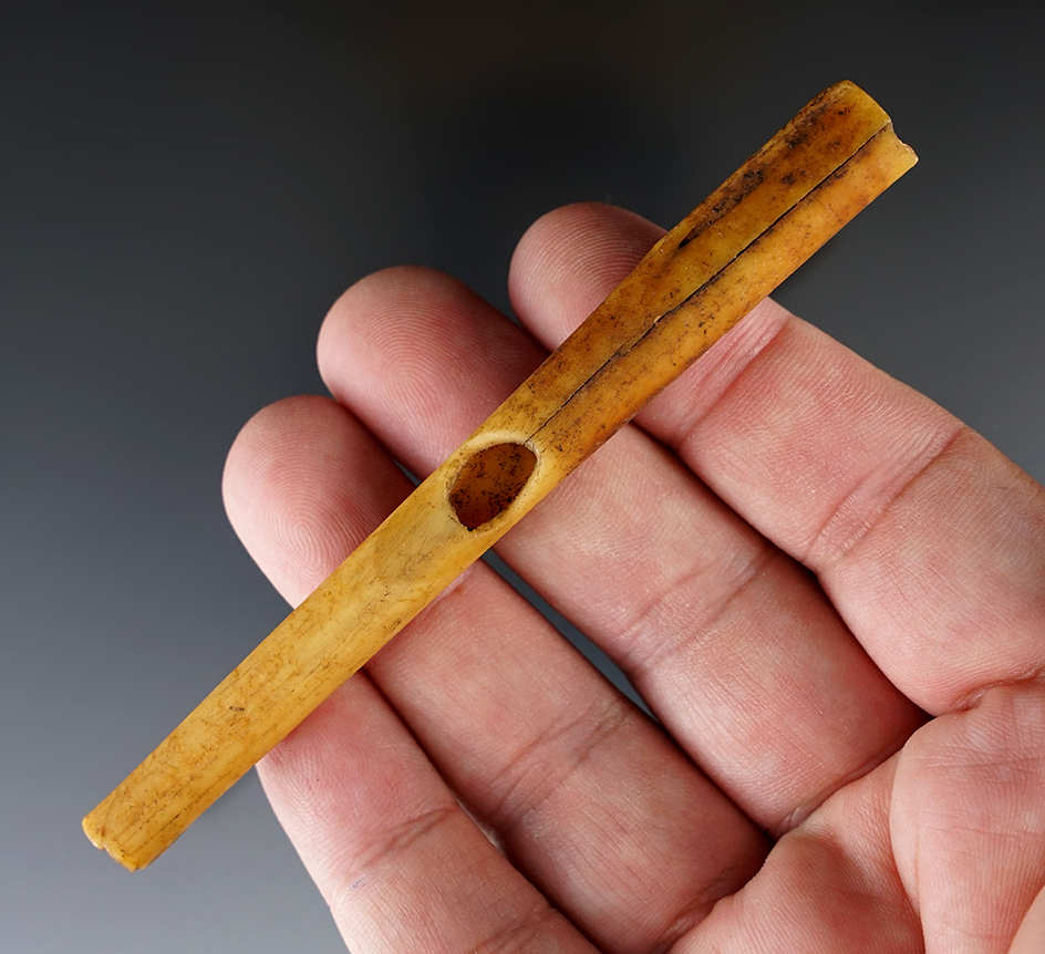 4 3/16" bone Whistle found in Sandoval County New Mexico.