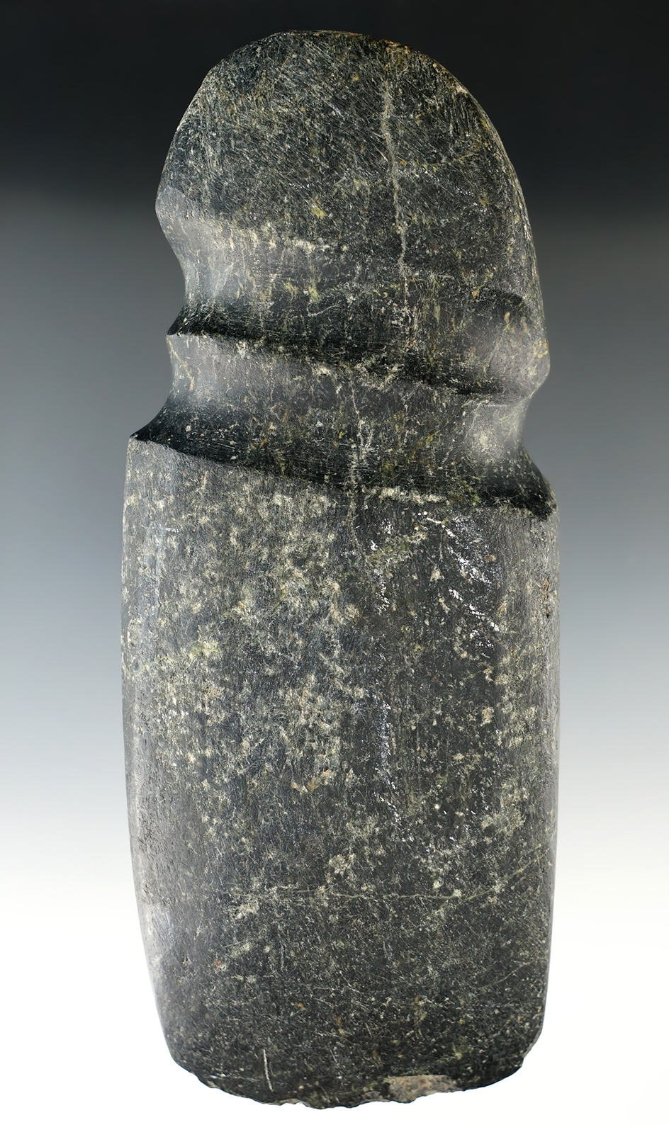 Large rare style Axe!  7" double slant-grooved Pecos Axe found in New Mexico.