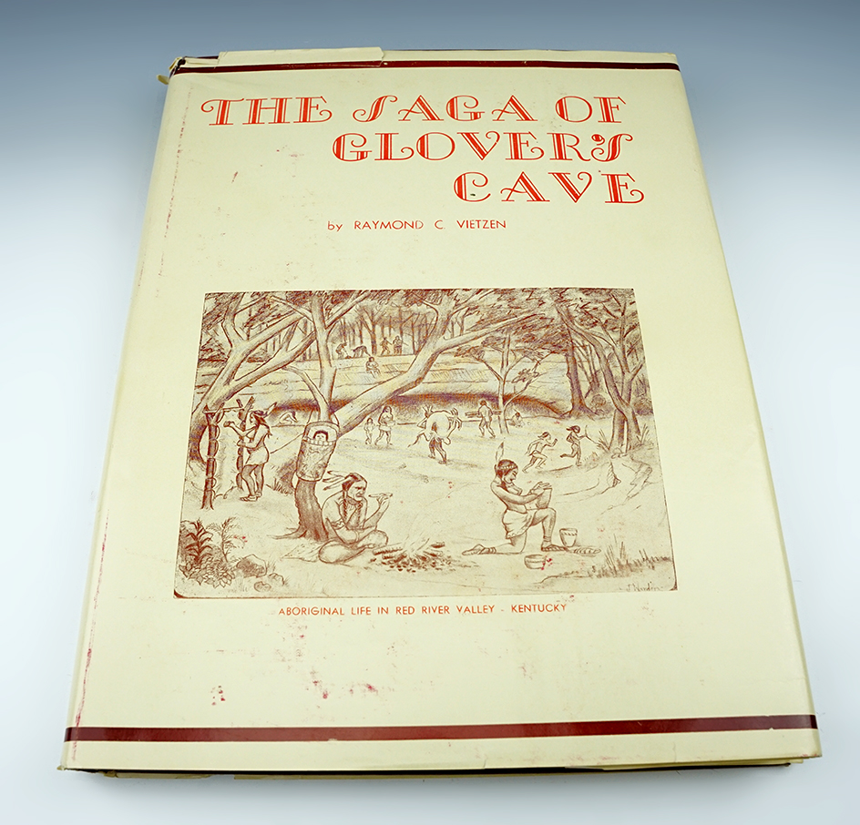 Hardcover book with dust jacket "the Saga of Glover's Cave" by Raymond Vietzen. Good condition.