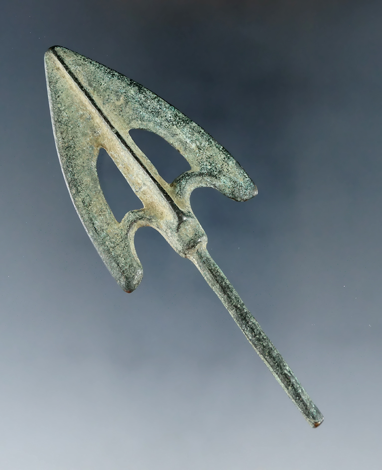 3 9/16" ancient Chinese crossbow arrowhead.