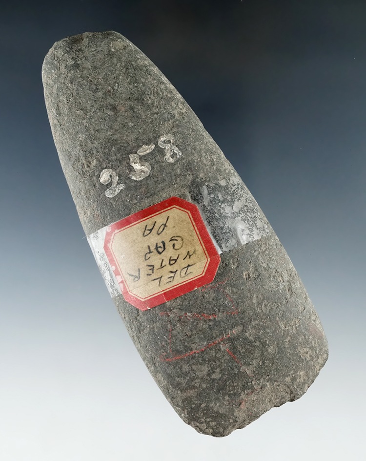 5 1/8" Hardstone Celt found at Delaware Water Gap, Pennsylvania.