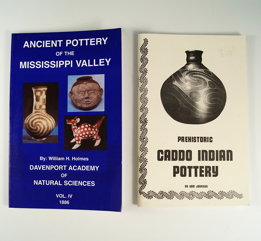Pair of softcover books "Prehistoric Caddo Indian Pottery" & "Ancient Pottery of the Mississippi Val