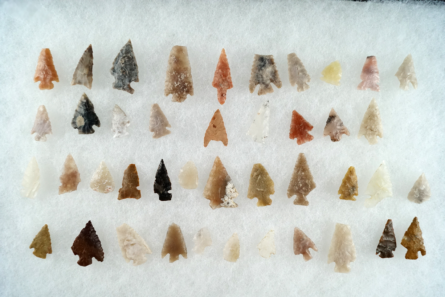 Nice assortment of bird points in various conditions from the Bob Roth collection. Weld Co., Colorad