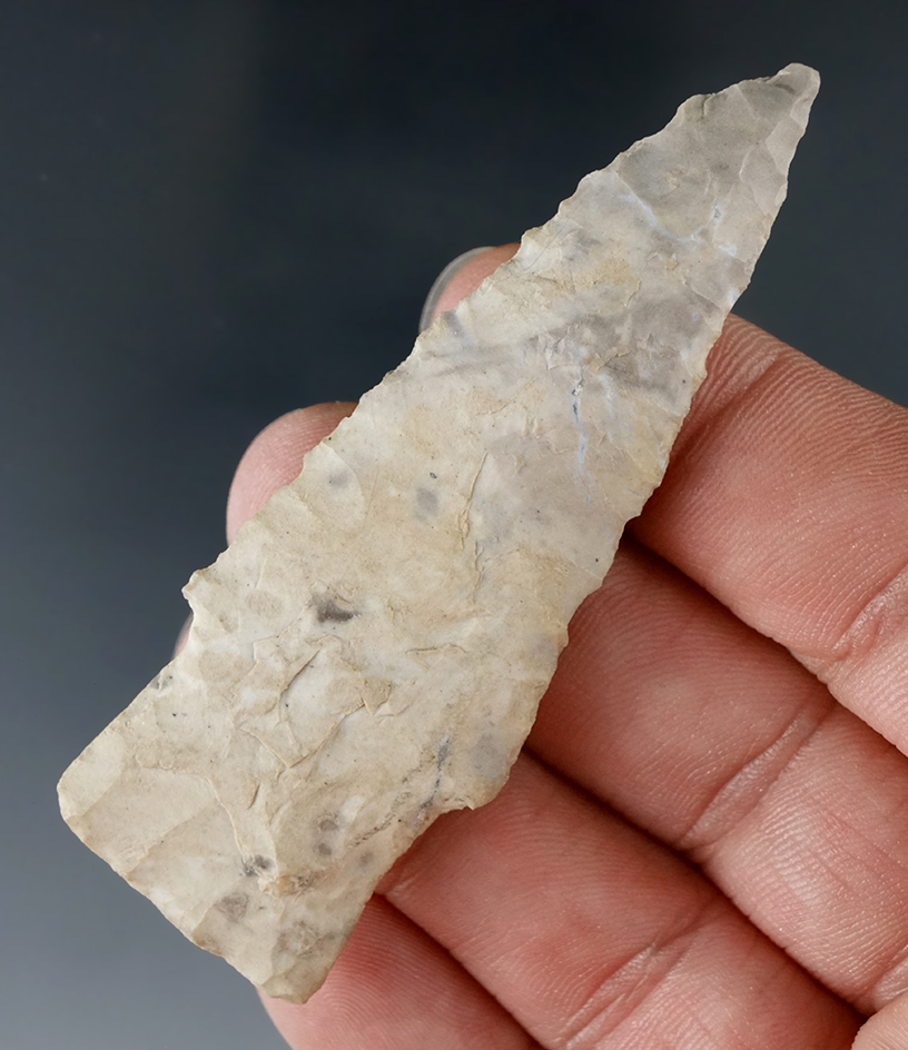 2 3/4" Scottsbluff found in Benton Co., Arkansas. Comes with a Davis G-8 COA.