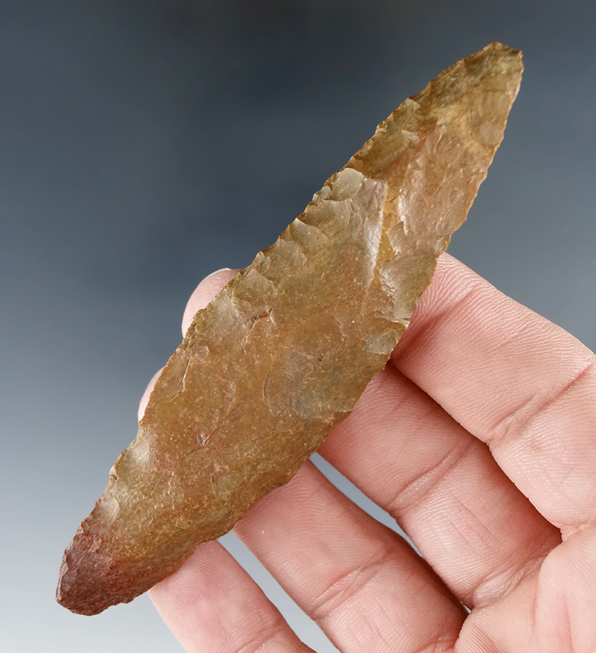 3 3/4" Harahey Knife found in Nebraska.