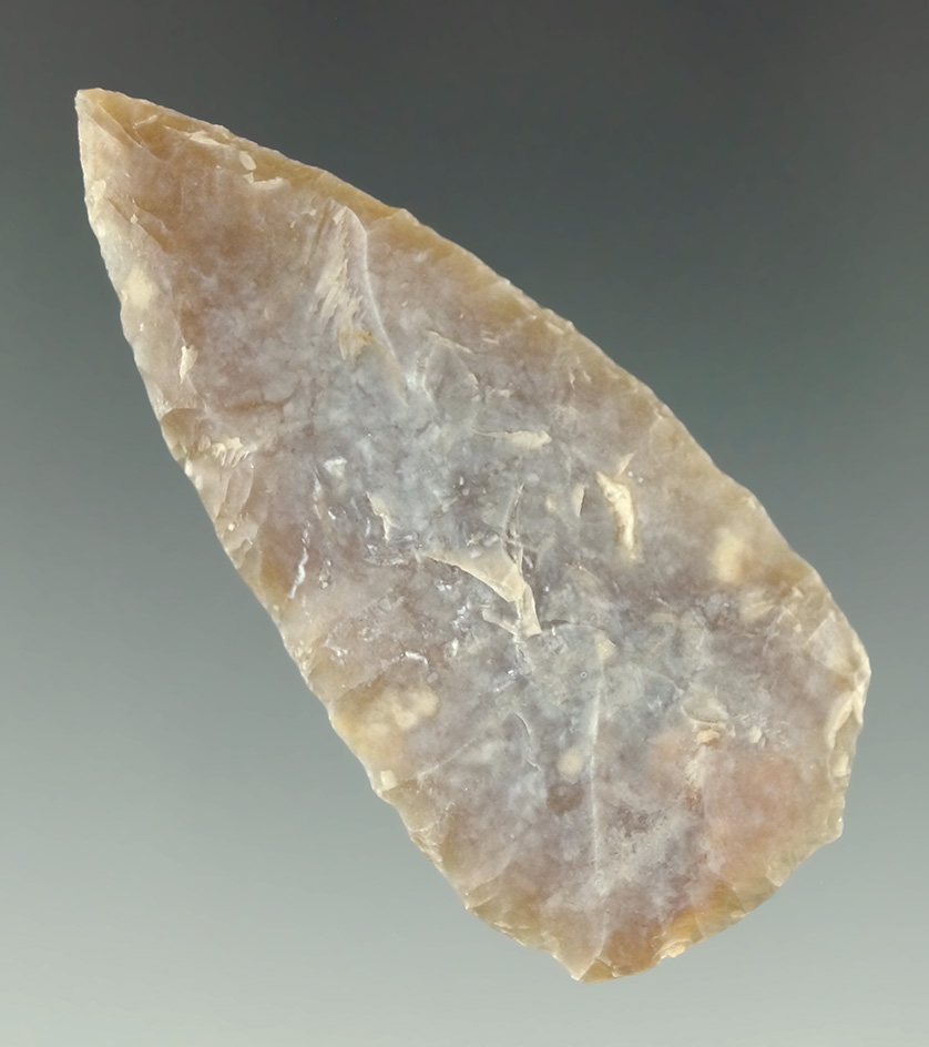 2" leaf blade found along the North Dakota/South Dakota border. Very nicely patinated.