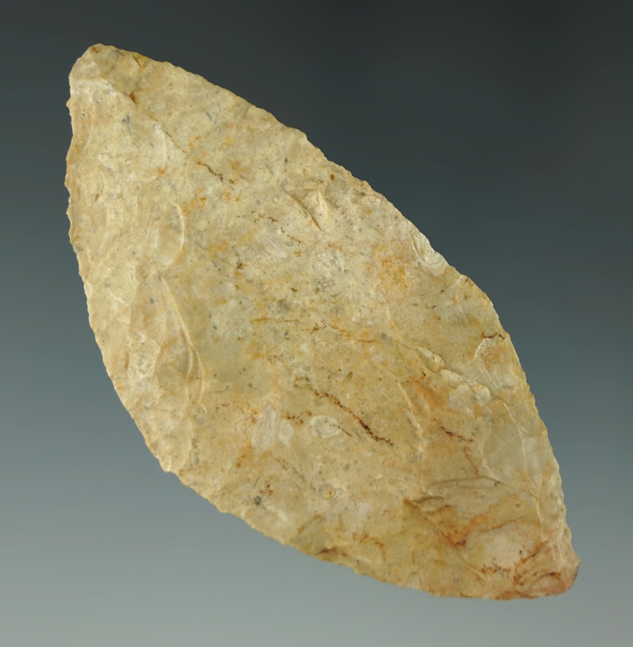 3 1/8" Harahey Four Beveled Knife found in the Kansas Area.