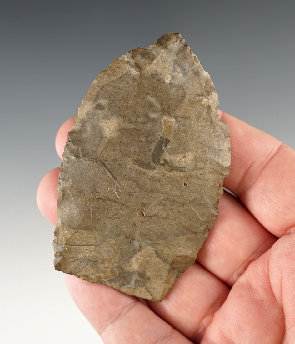3 3/16" Onondaga Flint Blade found in New York.