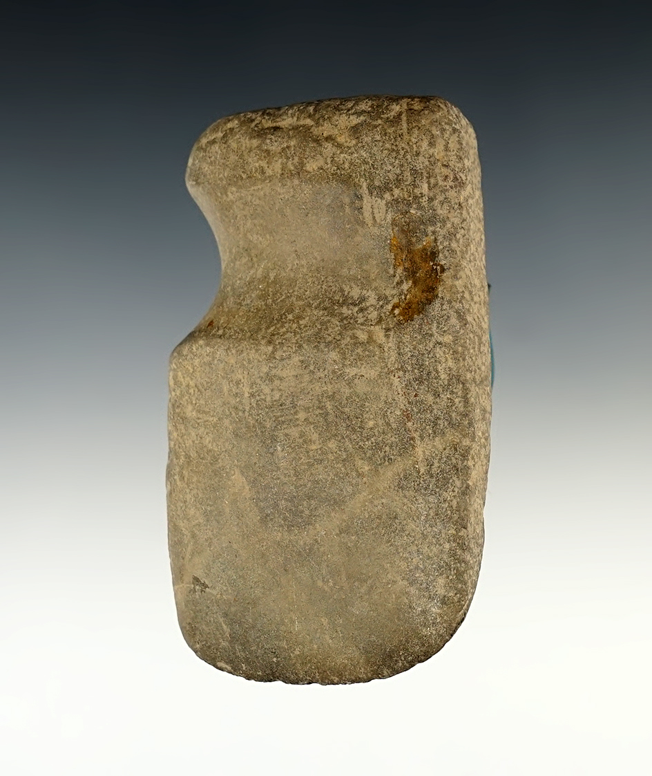 3 3/4" long 3/4 Grooved Axe found in Illinois.