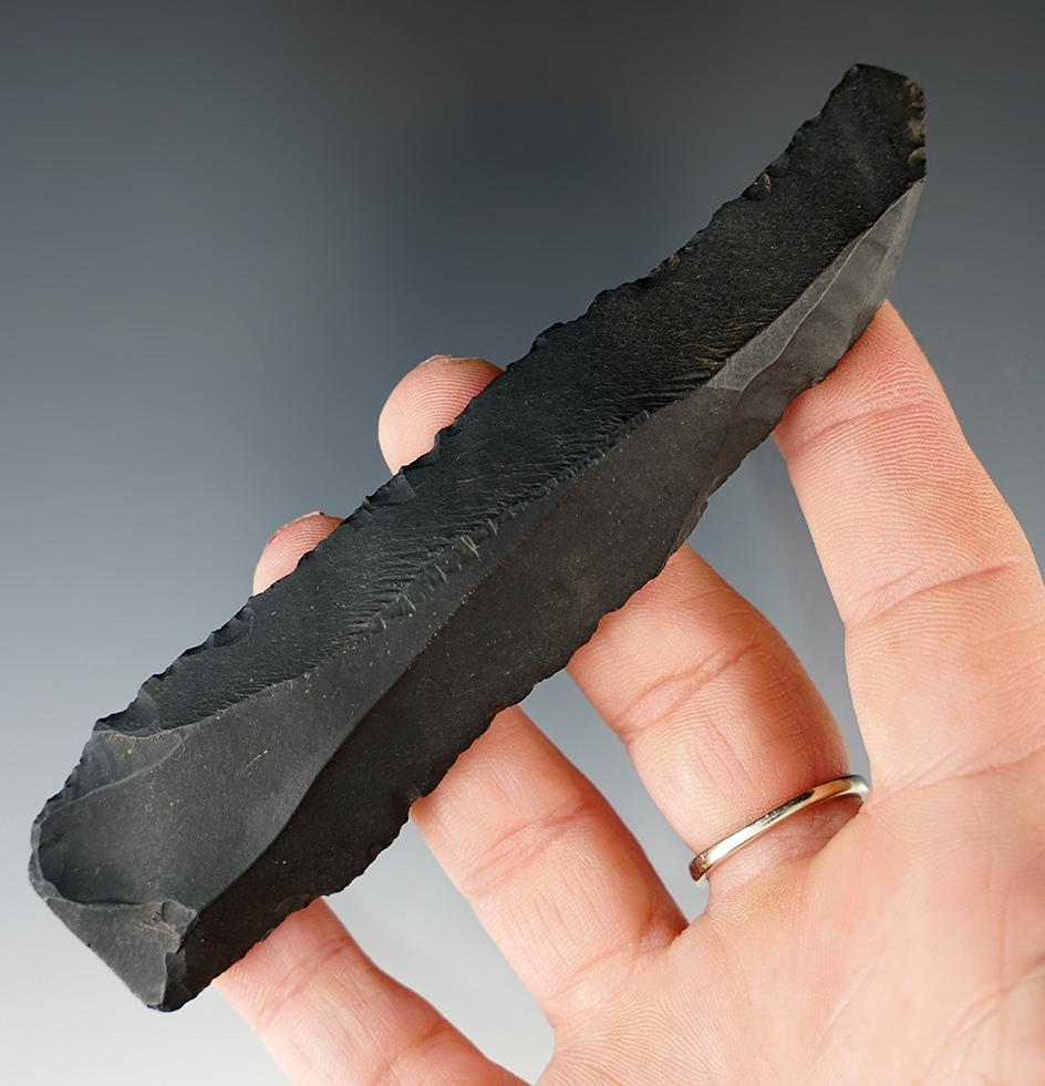 Rare! 4 11/16" Mesolithic Flint knife found in the Pilbara Desert, Western Australia in the 1930s.