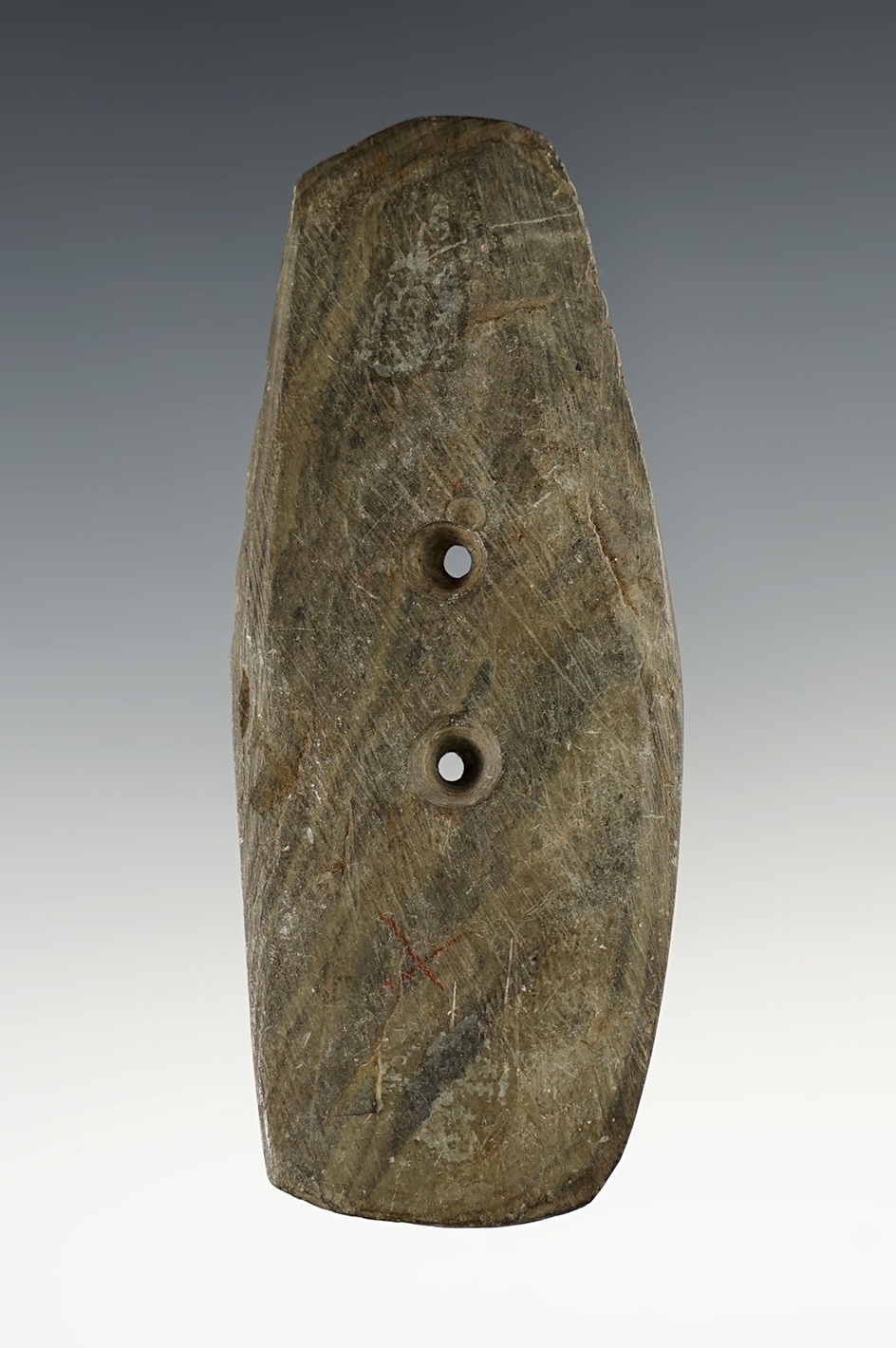 4" slate gorget found in New York.