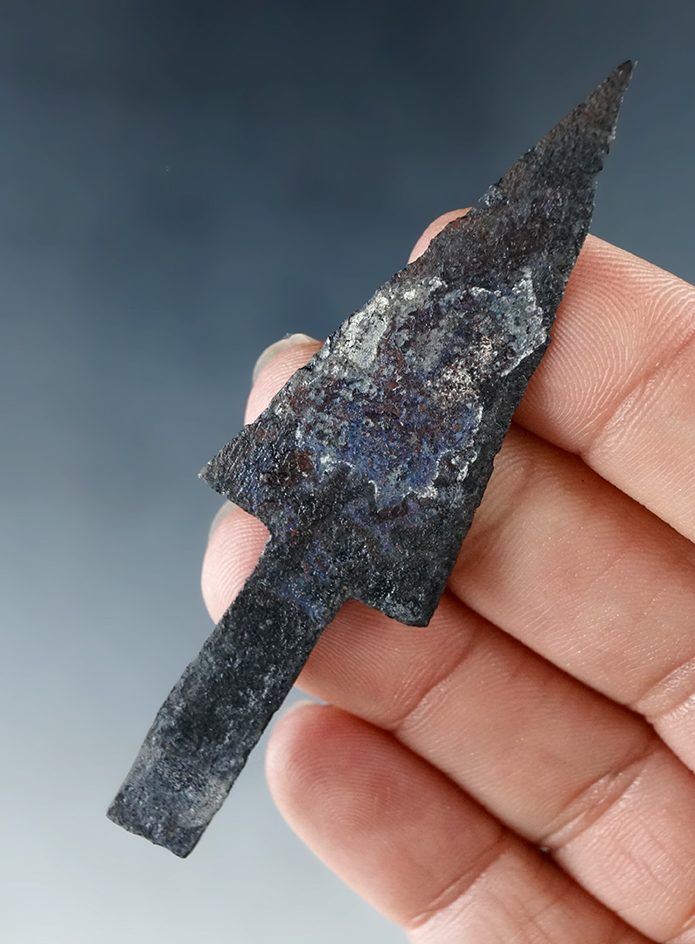 2 15/16" metal trade point from Cascade Co., Montana. Ex. Lynn Munger.