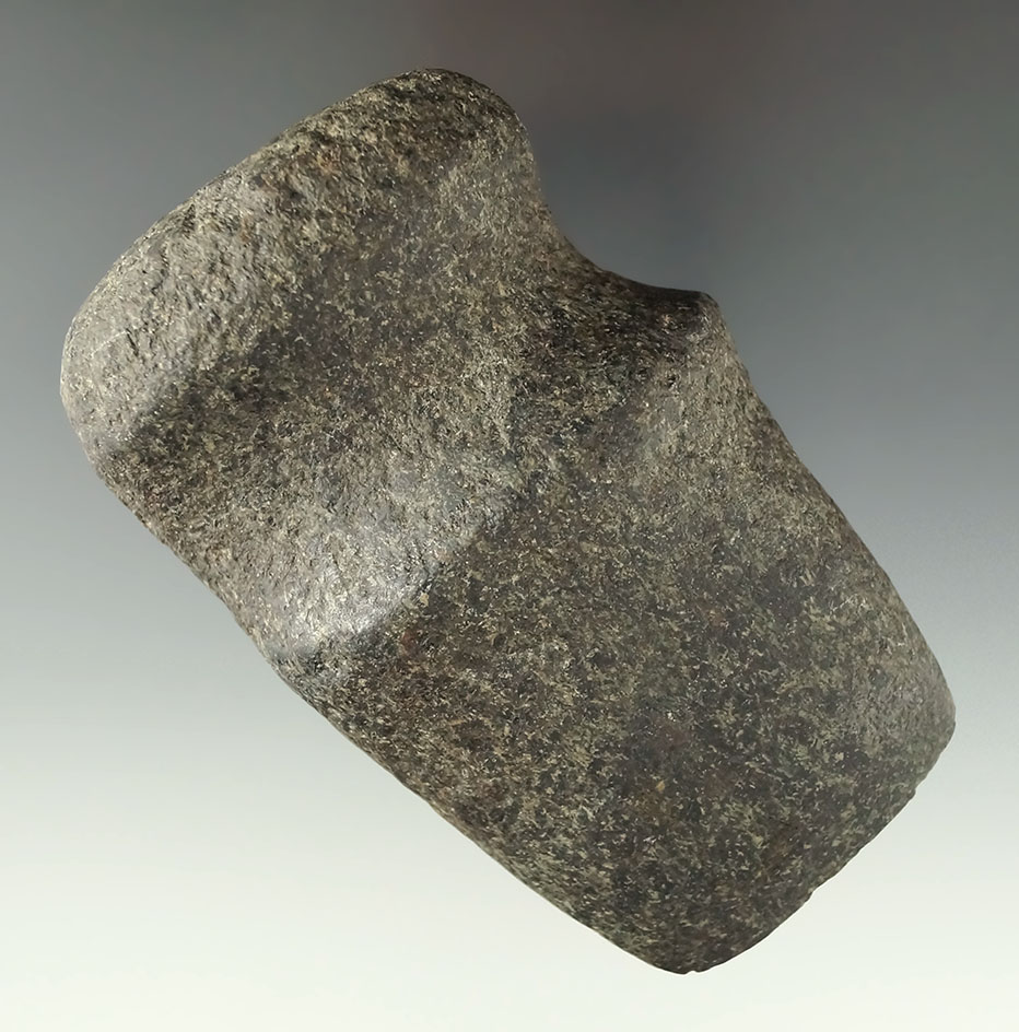 4 1/16" long 3/4 grooved Hardstone Axe found in West Virginia.