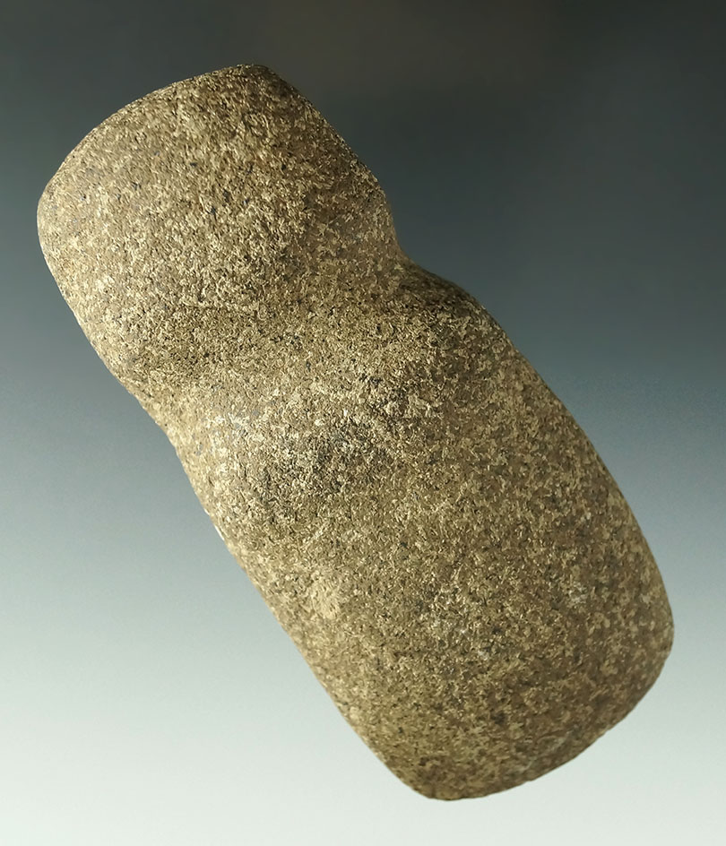 4 5/16" Hardstone 3/4 grooved Axe found in Clinton Co., Iowa in excellent condition.