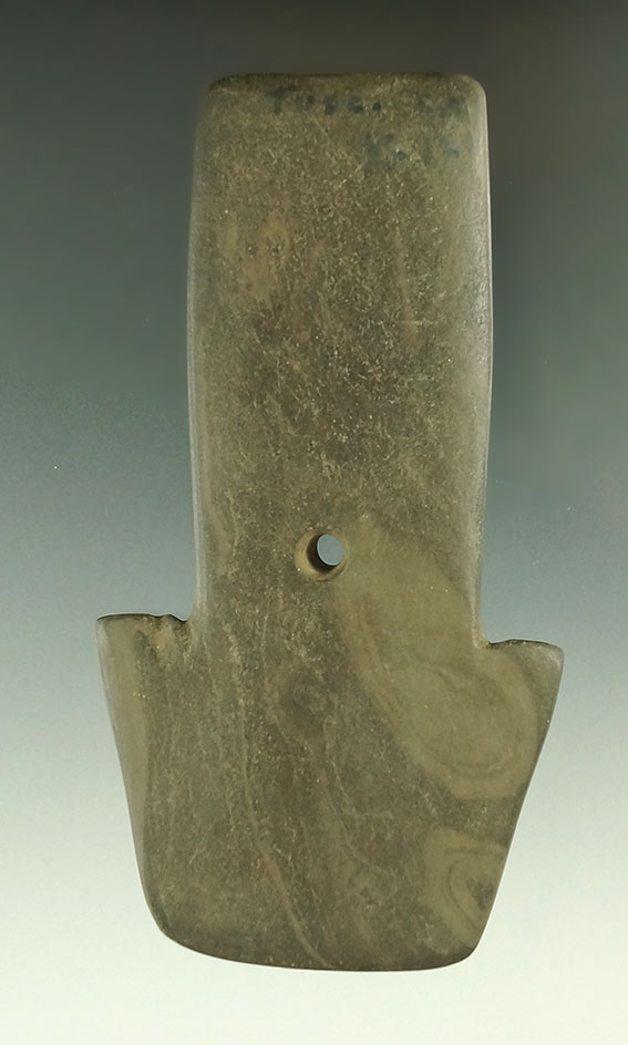 4 3/4" Shovel Pendant - Tuscarawas Co., Ohio. Ex. John Codey, Sam Speck collections. Bennett COA.