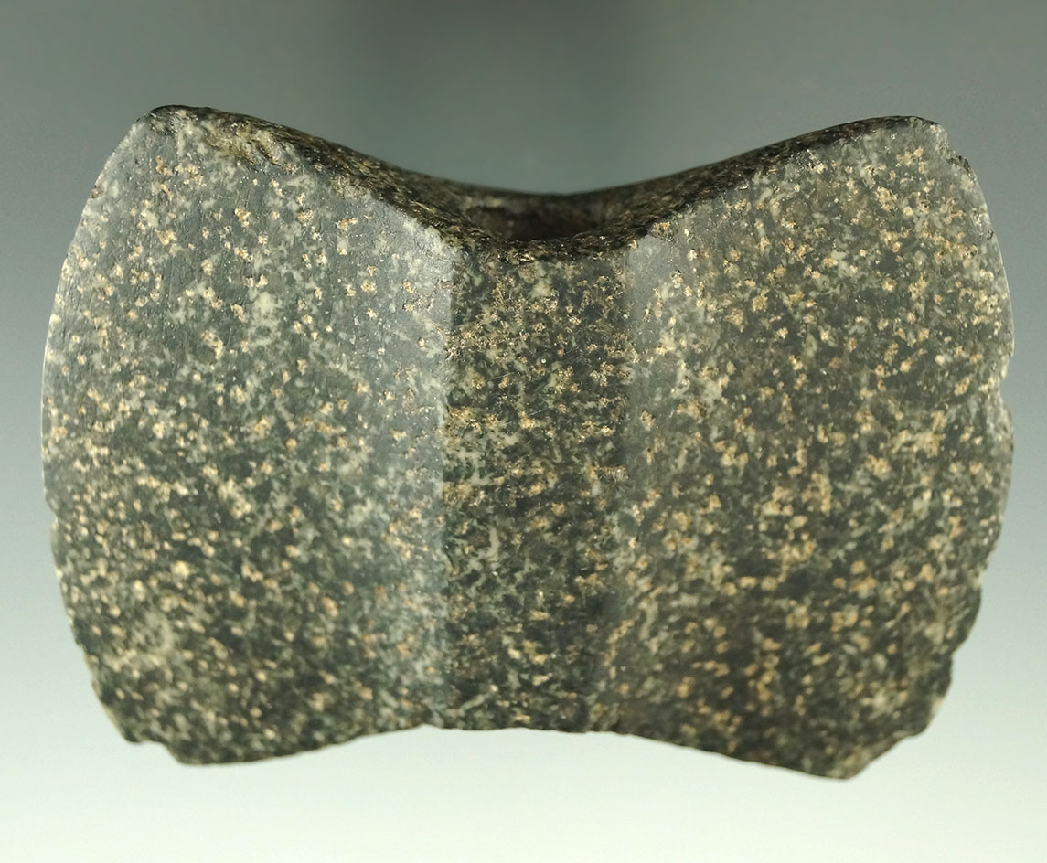 Sale Highlight! 3 1/2" Wisconsin style Winged Bannerstone found in Indiana. Davis G-8 COA.