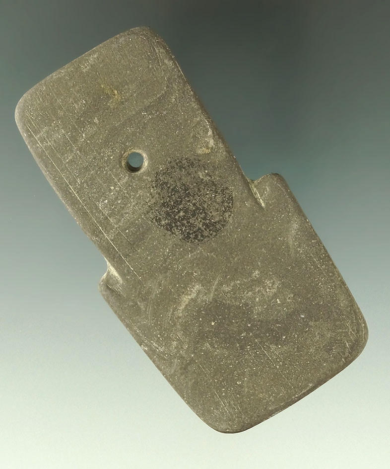 3 3/8" Shovel Pendant found in Allen Co., Ohio. Ex. Titterington collection. Davis G-9 COA.