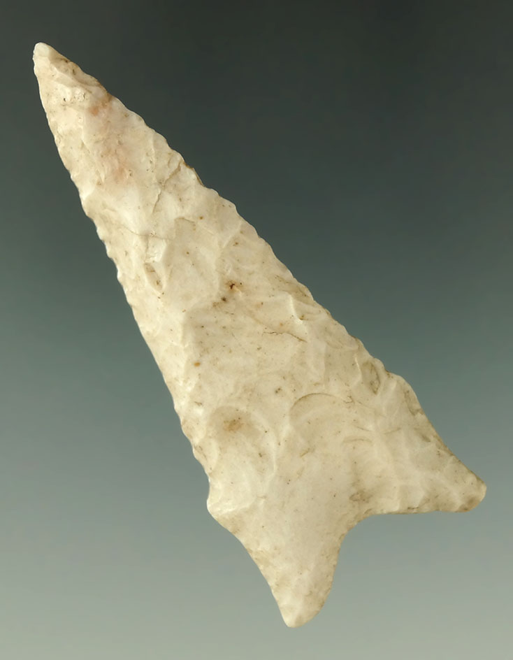 2 3/4" Classic Dalton found in Arkansas. Ex. Mike Thompson collection. Comes with a Bennett COA.