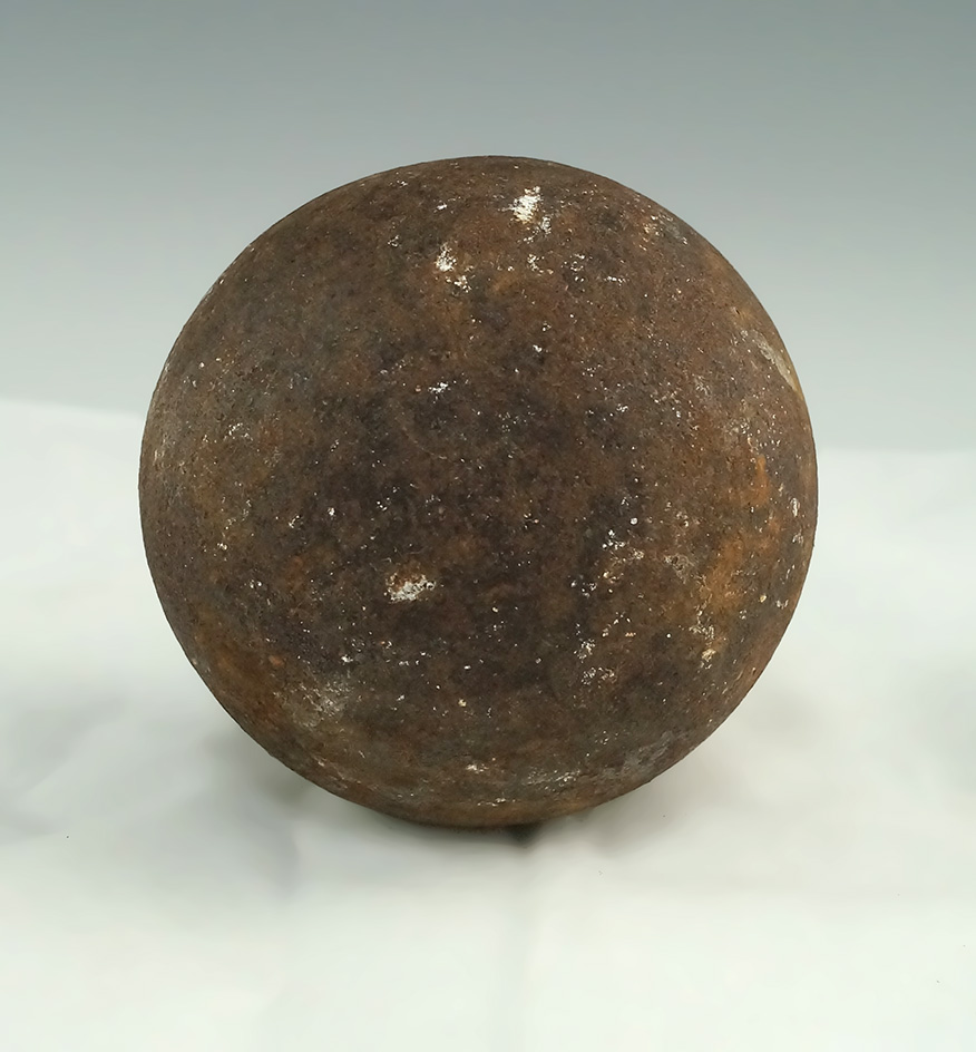 3" diameter cannonball found off the keys, Florida.