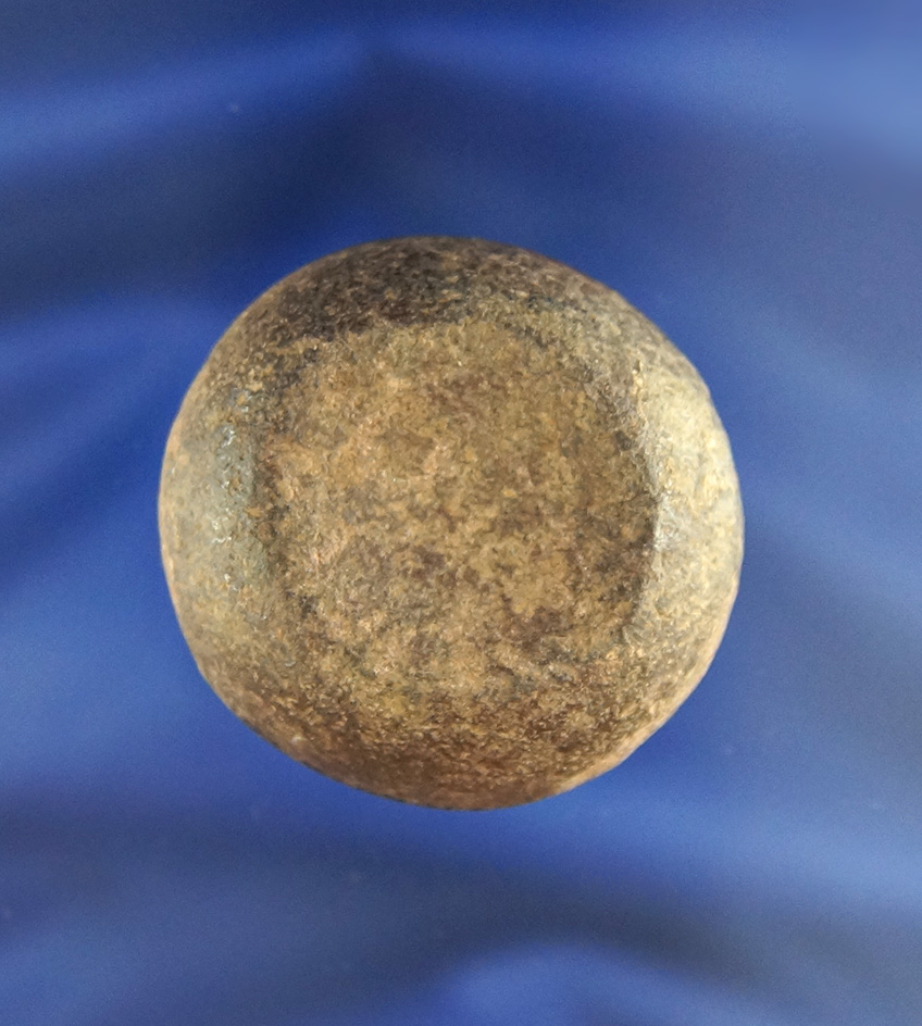 1 5/8" double cupped miniature Discoidal found in Licking Co.,  Ohio. Ex. Deal collection.